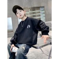 男童秋冬款卫衣加绒新款中大童冬季帅气儿童一体加厚男孩上衣