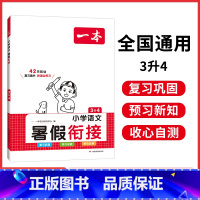 3升4 小学通用 [正版]暑假衔接语文数学英语暑假训练1升2升3升4升5暑假作业强化训练 暑假语文阅读理解字词句影片讲解