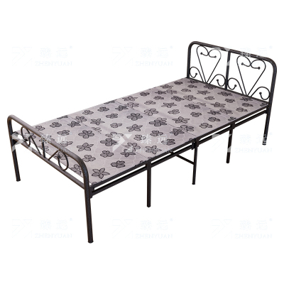 臻远 ZY4052508 钢木床简易折叠床单人床四折 宽1米银彩 1张