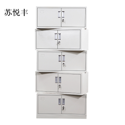 苏悦丰钢制文件柜档案柜财务凭证柜带锁储物柜铁皮柜书柜分五节文件柜