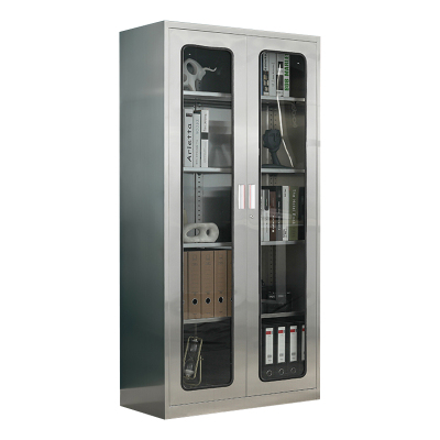 正斌不锈钢文件柜档案柜资料柜器械柜储物柜仪器柜304全不锈钢通玻柜