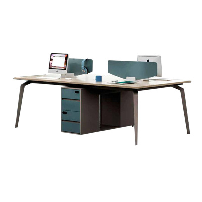 慧采云 办公家具职员桌办公桌简约现代4人屏风隔断简约现代员工电脑桌