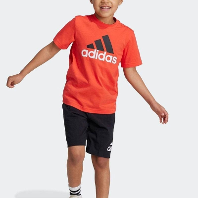 Adidas/阿迪达斯 小童经典运动短袖套装 IV7448 D