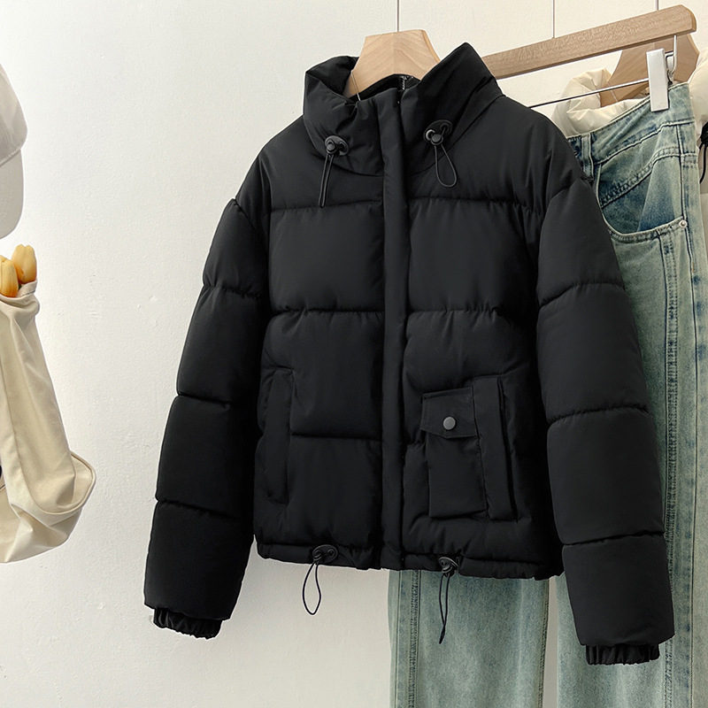 短款羽绒棉服女士冬季2024新款时尚韩版加厚小个子面包服外套