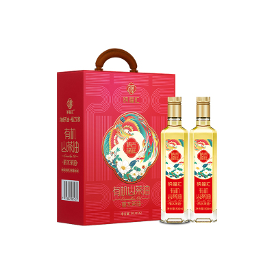 纳福汇 纳福吉祥有机山茶油礼盒500ml*2