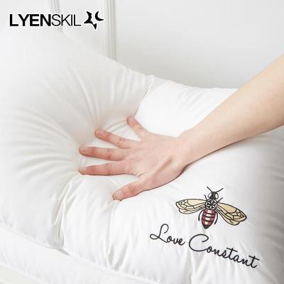 家柏饰(CORATED)枕头双人五星级酒店羽丝绒水洗枕芯一对装男助单人家用