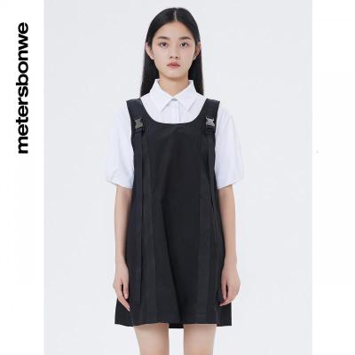 [1件3折价:99]美特斯邦威女休闲工装连衣裙