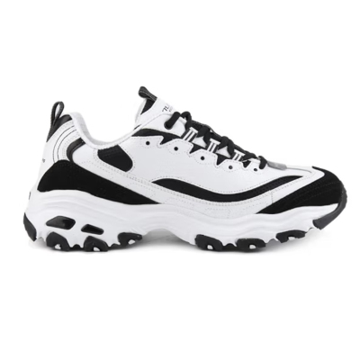 斯凯奇厚底耐磨缓震舒适休闲运动鞋52675-WBK