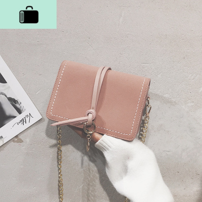 上新磨砂小包包女2020新款潮韩版百搭斜挎包chic港风复古单肩女包NEW LAKE女斜挎包