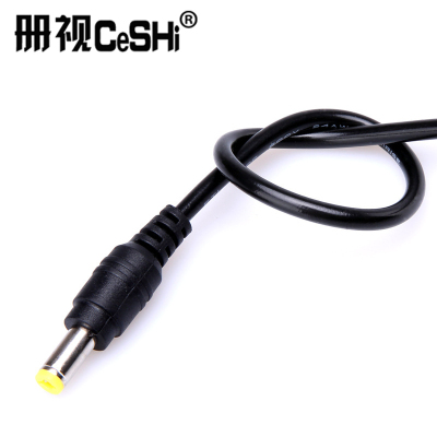 册视DC公头延长线2芯圆型护套12V监控LED电源线5.5*2.1mm根