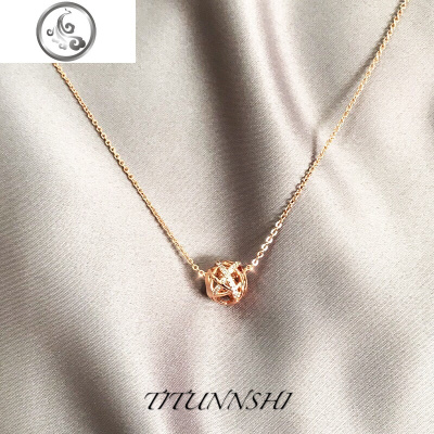 925银镀金镶钻闪耀镂空银河项链女潮网红轻奢小众气质锁骨项链 JiMi