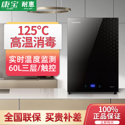 康宝|耐惠(NAAFI)消毒碗柜立式 消毒碗柜家用台式小型高温二星级 厨房碗筷餐具茶杯茶具 XDR60-NX