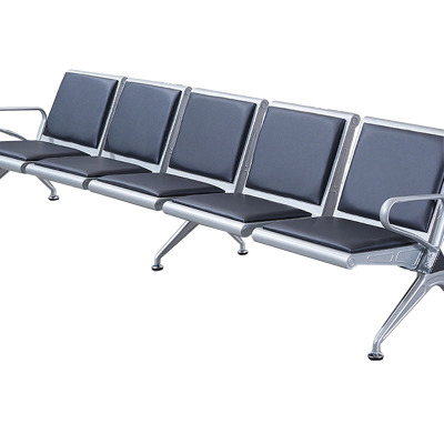 戴劲 钢制排椅机场椅加固加厚长椅候诊椅连排输液等候椅 A款五人位皮面