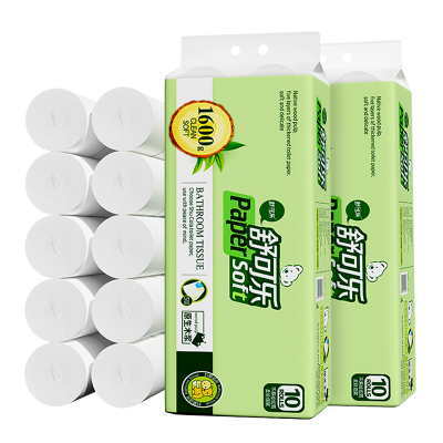 舒可乐卫生纸家用原生木浆无芯卷纸 五层加厚10卷每提 整提大卷便携实惠装擦手纸厕纸巾 母婴可用 3提装