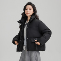 2024羽绒棉服加厚新款冬季短款立领百搭宽松面包服学生棉衣外套女