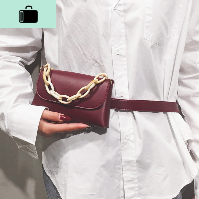 复古港风腰带腰包女时尚潮流小包单肩斜跨链条包包2020新款潮insNEW LAKE女士单肩包