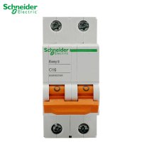 施耐德电气空气开关 E9系列 断路器 家用空开 2P双进双出 真空双匹双极 空气开关