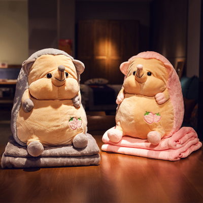 美帮汇抱枕被子两用睡觉毯子午睡枕头汽车办公室靠枕靠垫珊瑚绒