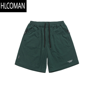 HLCOMAN夏日系cityboy多色运动轻薄短裤男女直筒休闲宽松透气沙滩五分裤