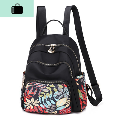 民族风印花女包中老年尼龙双肩包女士旅游单肩包中年妈妈旅行背包NEW LAKE