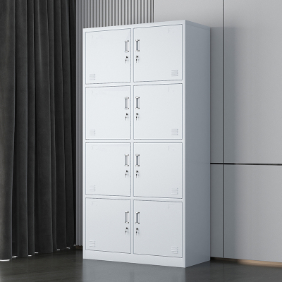 臻远 铁皮柜健身房存包柜员工柜储物柜 8门更衣柜