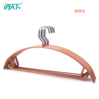 无痕衣架子不起包防滑衣挂家用不锈钢晾晒衣架浸塑衣服撑子衣架 三维工匠