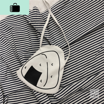 茶话会日系chic少女饭团可爱小包ins软妹斜挎包女迷你零钱手机包NEW LAKE 白色饭团君女士钱包/卡包