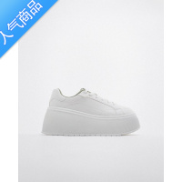 SUNTEKZR厚底女鞋2023春季新款松糕厚底小白鞋增高休闲运动鞋百搭板鞋女