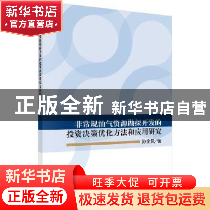正版 非常规油气资源勘探开发的投资决策优化方法和应用研究 孙金