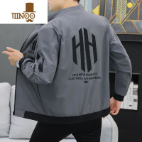 YANXU2023新款春季外套男潮流帅气时尚休闲夹克上衣立领棒球服拉链