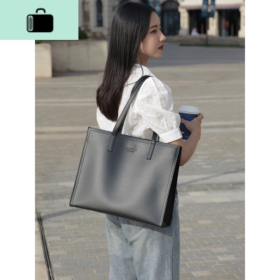 大容量单肩托特上班公文手提包14寸电脑包职业通勤包女大包NEW LAKE