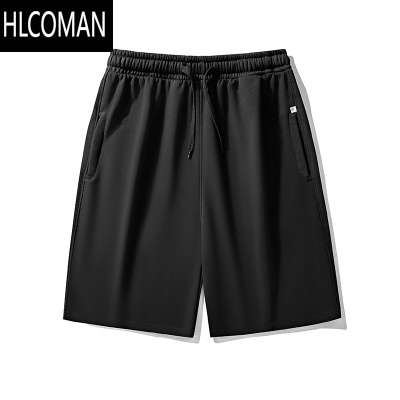 HLCOMAN男士五分裤休闲短裤男夏外穿运动5分裤男毛圈宽松潮季沙滩裤
