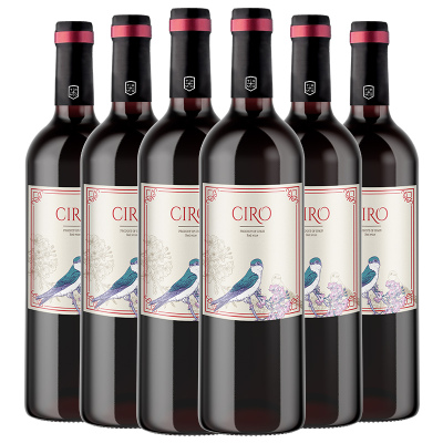 西班牙原瓶原装进口达颜自然之声赤霞珠干红葡萄酒750ml*6