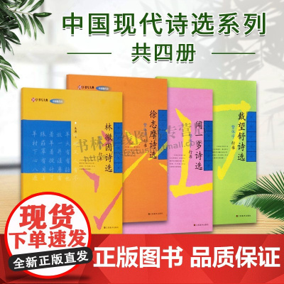 汉字书写大典中国现代诗繁体字行书系列(共四册)汉字书法钢笔字临摹字帖 林徽因/徐志摩/闻一多/戴望舒诗选繁体字行书字帖