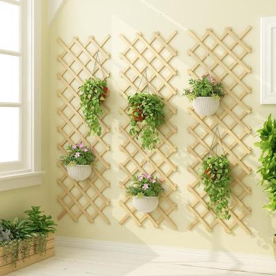 森美人花架子实木质客厅壁挂墙上阳台装饰置物架绿萝悬挂式室内家用盆架