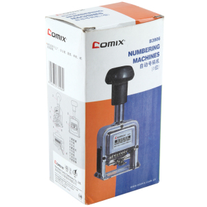 齐心 B3906 耐用精钢自动号码机 6位 镍