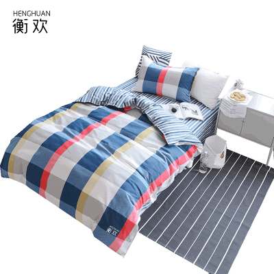 衡欢(HENGHUAN)床上用品纯棉磨毛床单款1.8m床用三件套样加厚款 RZ-CP05 一套