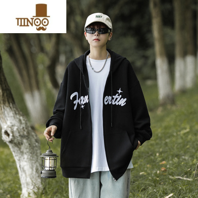 YANXU开衫卫衣男款冬季美式潮牌2023新款男生连帽宽松大码长袖外套