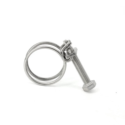 中锦科技 强力老虎夹 喉箍双钢丝水管卡箍内径413mm [15寸]个