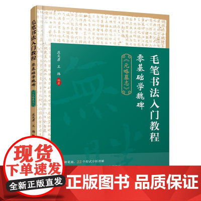 毛笔书法入门教程:零基础学魏碑(《元略墓志》) 庄文彦 化学工业出版社 正版书籍