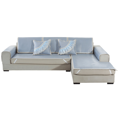 美帮汇沙发凉席垫夏1+2+3套装三件套四季冰丝凉席通用布艺防滑现代简约