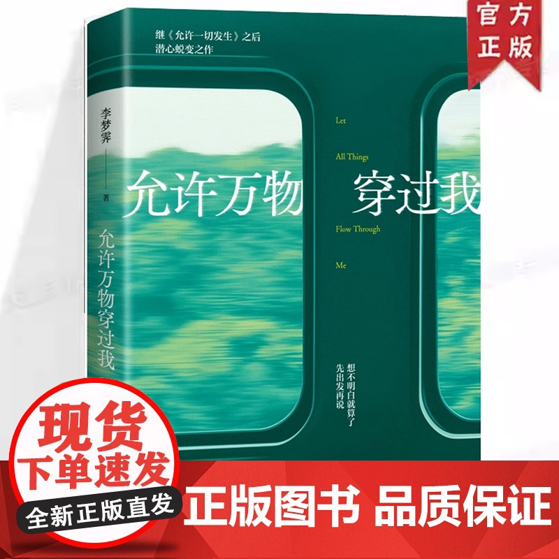 允许万物穿过我 李梦霁 通透疗愈之书环球旅行故事集人生解忧指南15则人生故事成长励志散文集对抗焦虑人生的解法对于工作婚姻
