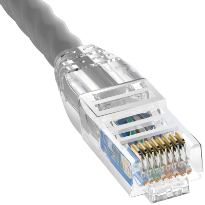 普联(TP-LINK)超五类千兆网线3米网络连接线工程家用光纤线电脑宽带监控非屏蔽8芯双绞成品跳线EC5e-3(灰)