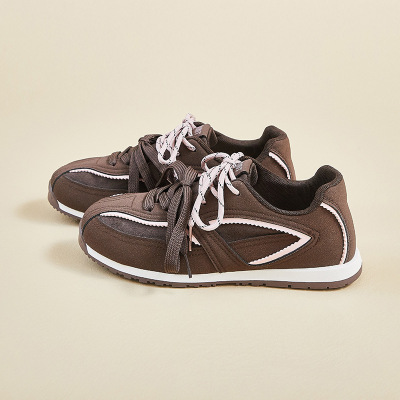 ins韩版德训鞋女秋季厚底增高新款学生跑步运动休闲街拍