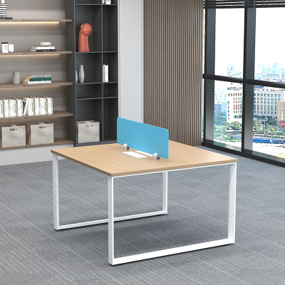 臻远ZY-D557-13简约屏风工位卡座职员工作位职员桌对坐双人位