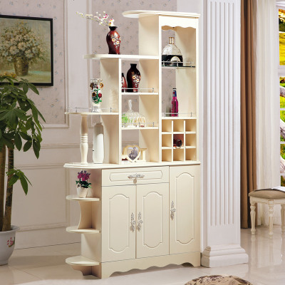 欧式田园客厅隔断玄关柜 双面烤漆屏风鞋柜 简约间厅餐柜厅酒柜