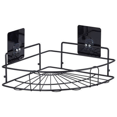 卫生间不锈钢304置物架三角架浴室壁挂方形免打孔厕所转角收纳架