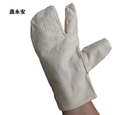 鑫永安 三指加厚帆布手套 均码 双