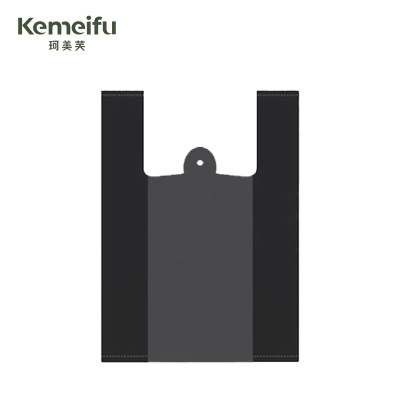 珂美芙 黑色背心加厚塑料袋垃圾袋 55*80cm 50个/包