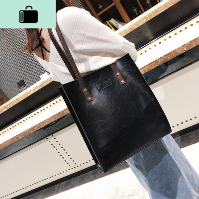 大包包2020皮包新款女包欧美复古简约公文包时尚手提包单肩包潮包NEW LAKE女士单肩包